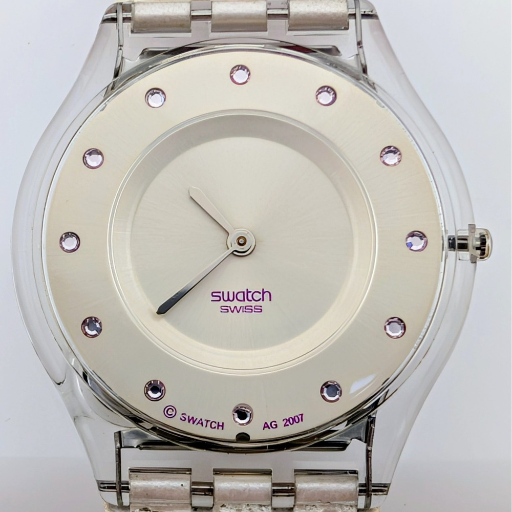 2007 Swatch Skin Madre Mia Special Mother's Day Release Watch Original Pouch View 3